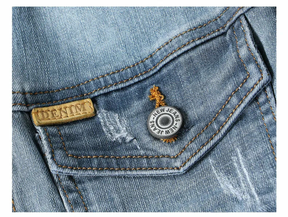 Jaqueta Eminence Denim De Algodão Premium