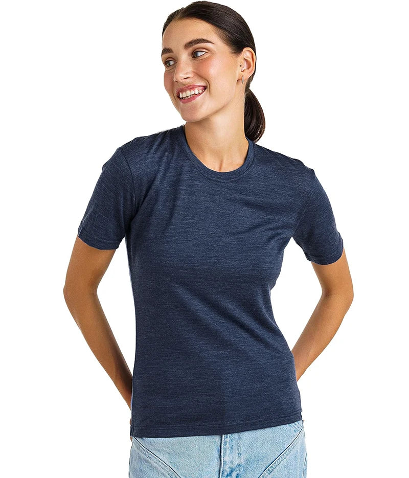 Camiseta Slim Fit De Lã Merino